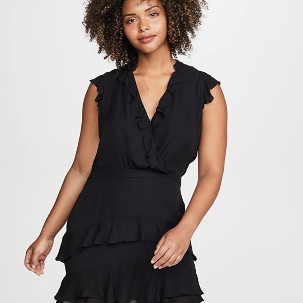 Parker Black Ruffle Dress